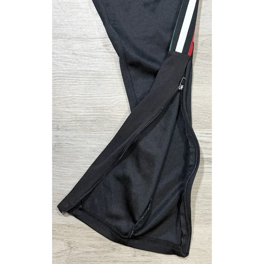 Adidas Tiro Training Jogger Pants Mens Size Small Black Ankle Zip Stretch 2HQ001